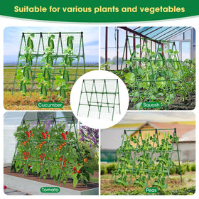 MQHUAYU all-in-one gardening kit includes frame, netting, ties, and connectors.
