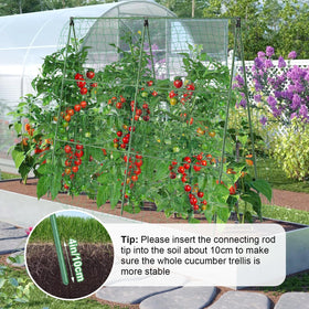 MQHUAYU anti-sliding trellis surface stabilizes netting for vines