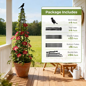 MQHUAYU cucumber-trellis cage supports climbing cucumbers and vining greens.