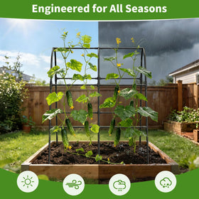 MQHUAYU cucumber trellis dimensions 47.2 by 47.2 by 21.6 inches