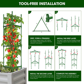 MQHUAYU DIY assembly showcasing hexagon trellis configuration.