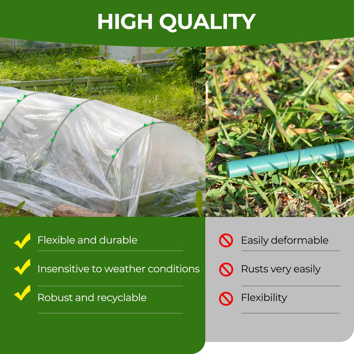 MQHUAYU DIY grow tunnel assembly for easy setup.