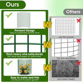 MQHUAYU durable vinyl coating shields the metal protector from weather and rust.