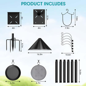 MQHUAYU easy-assembly outdoor pole saves setup time.