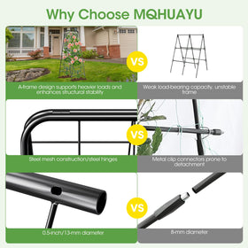 MQHUAYU flat storage design folds panels for compact storage.