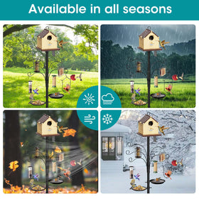 MQHUAYU hummingbird swing adds gentle movement for visitors.