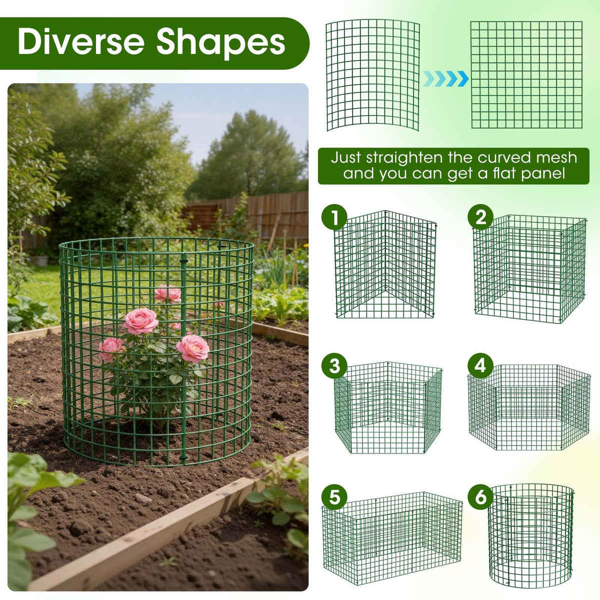 MQHUAYU rabbit-squirrel protection cloche guards delicate veggies from common pests.