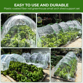 MQHUAYU row cover clips secure protective fabric.