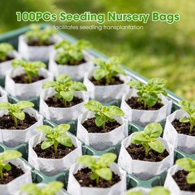 MQHUAYU seed starter tray dual power options: AC or USB.
