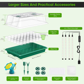 MQHUAYU seed starter kit includes 100 nursery bags.