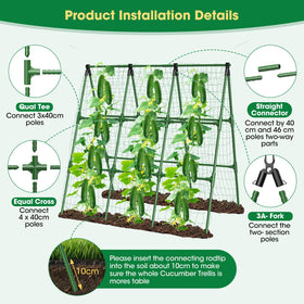 MQHUAYU snap-fit connectors enable tool-free assembly for quick garden setup.