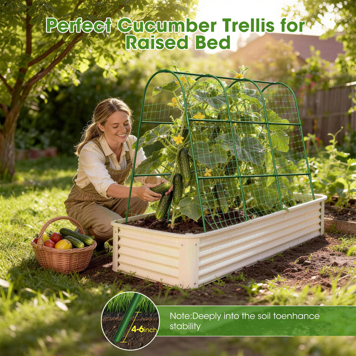 Stainless-core trellis with protective coating resists rust in outdoor gardens