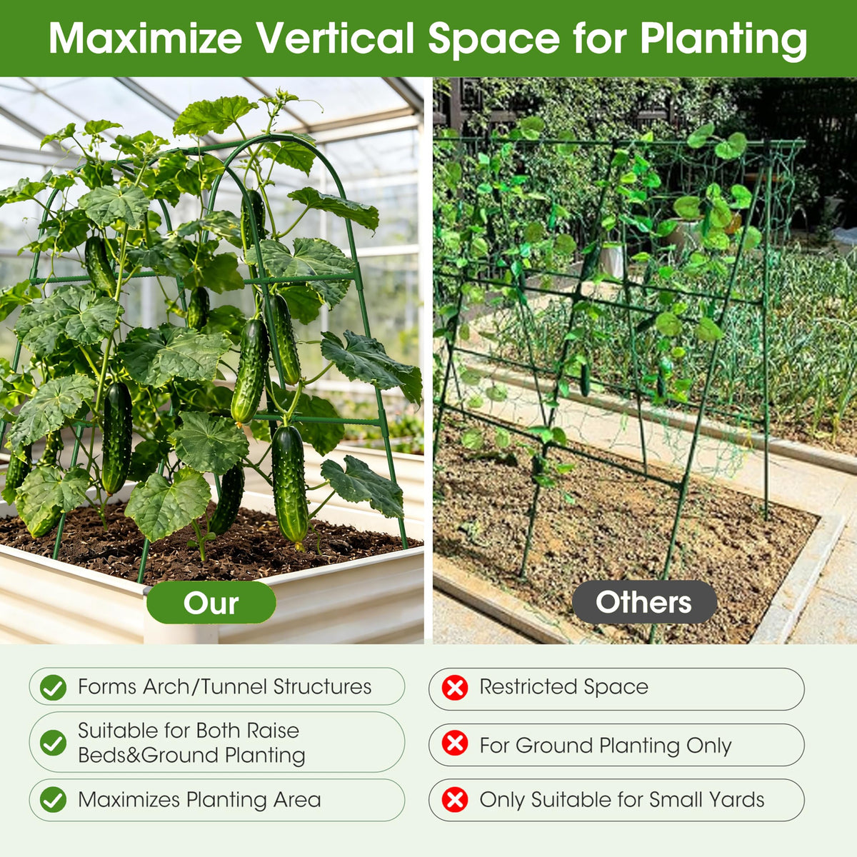 MQHUAYU stainless core with coating resists corrosion to protect plants.