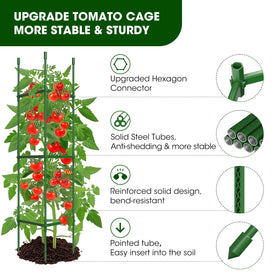 MQHUAYU adjustable tomato cage extending from 16 to 51 inches