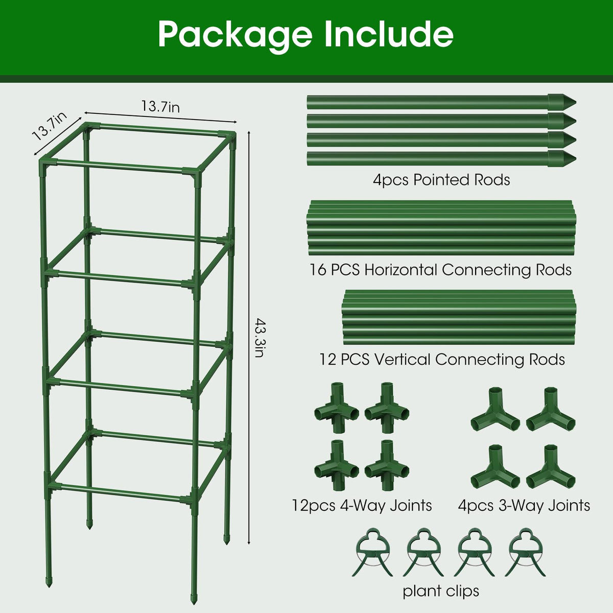 MQHUAYU cross and tee connectors for strong cage assembly
