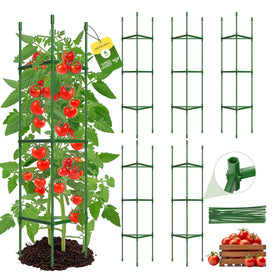 MQHUAYU tomato cage showing hexagon connector and strong joint support