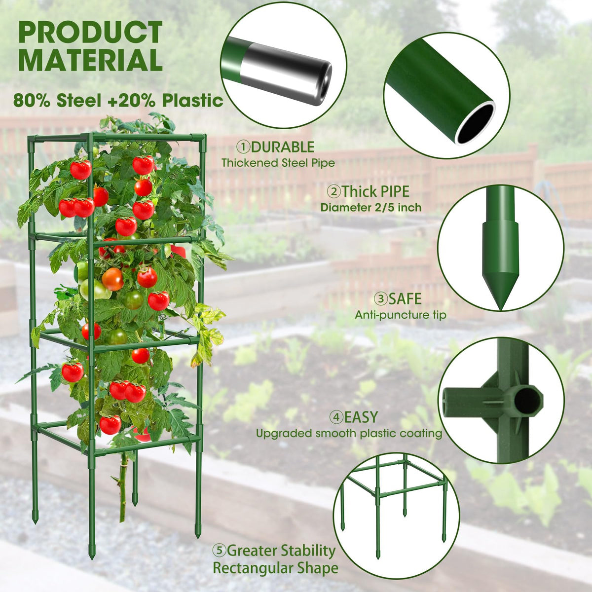 MQHUAYU spacious design maximizes sunlight for better fruiting.