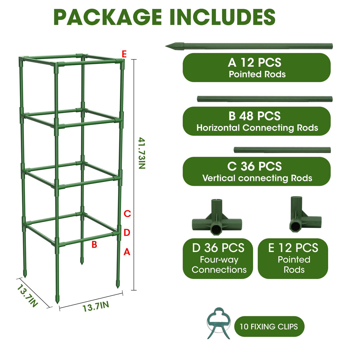 MQHUAYU versatile tomato rack fits home gardens, farms, greenhouses.