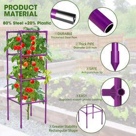 MQHUAYU tomato cage with adjustable height for flexible trellising