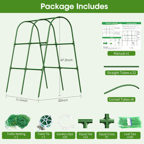 MQHUAYU trellis netting included adds extra vine support.