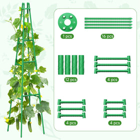 MQHUAYU versatile garden trellis for cucumbers, tomatoes, and flowering vines.
