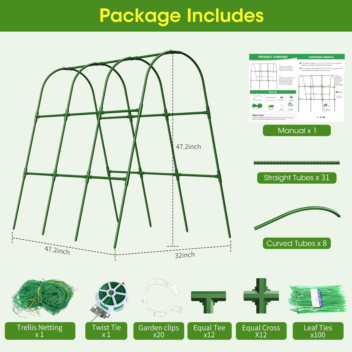 Trellis netting provides a flexible training surface for vines