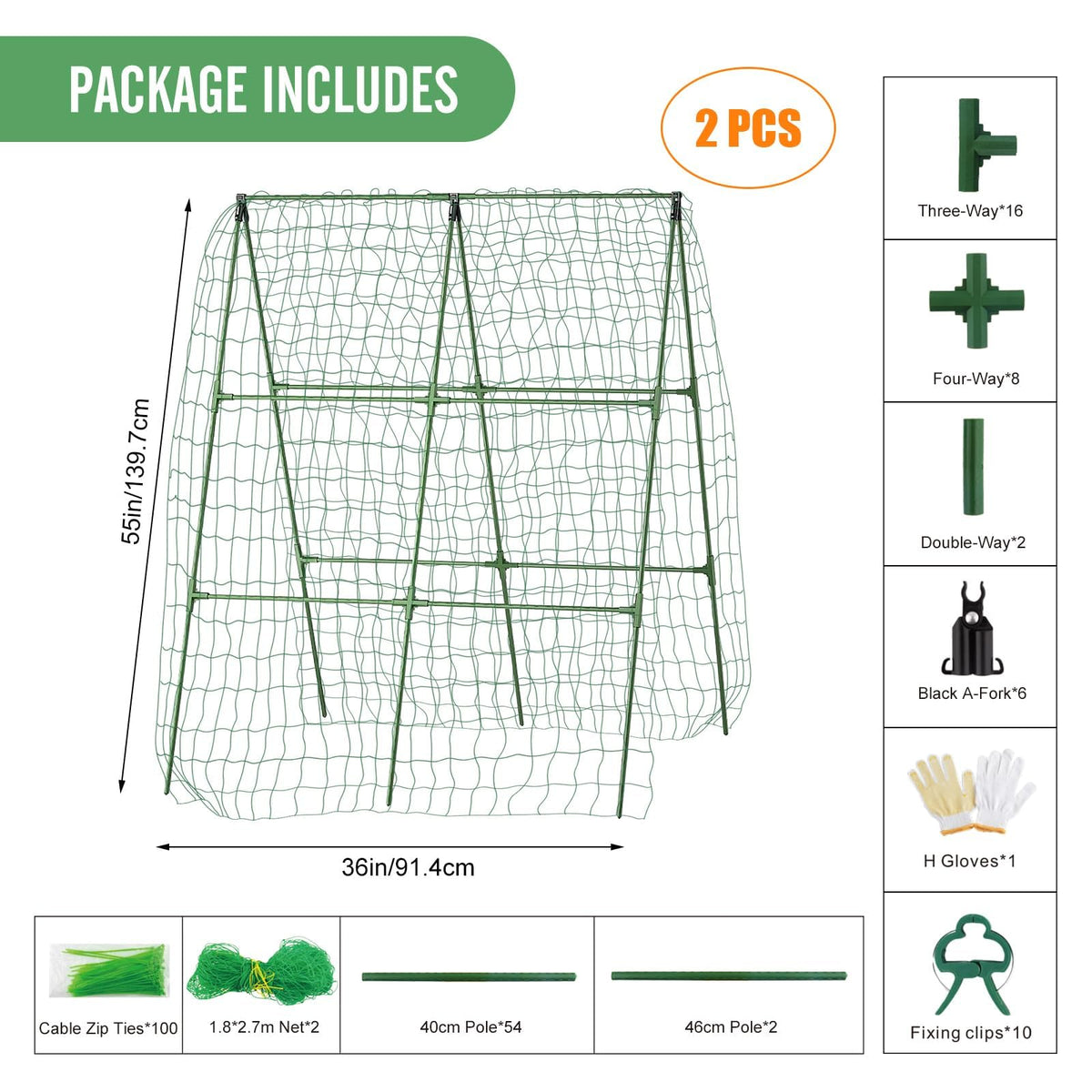 MQHUAYU washable and reusable garden trellis stays resilient season after season.