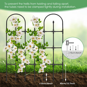 MQHUAYU Trellis offers easy DIY assembly for hedge-like plant walls.