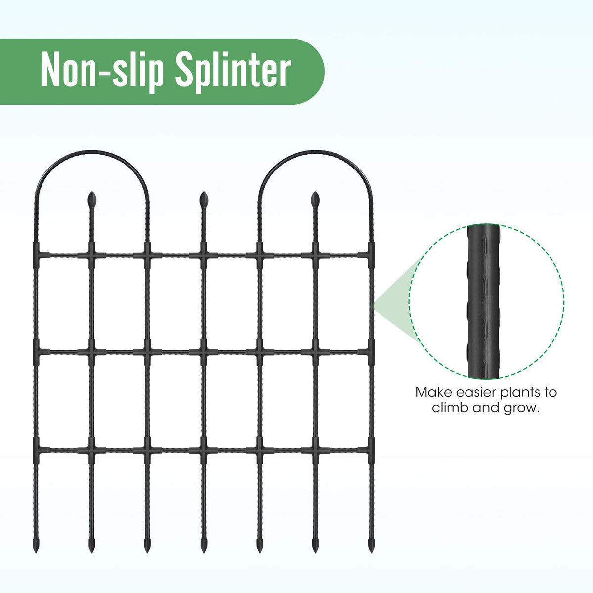 MQHUAYU Trellis enables improved sunlight exposure and airflow for healthy growth.