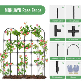 MQHUAYU tomato-climbing-support keeps tomato vines organized and vented.