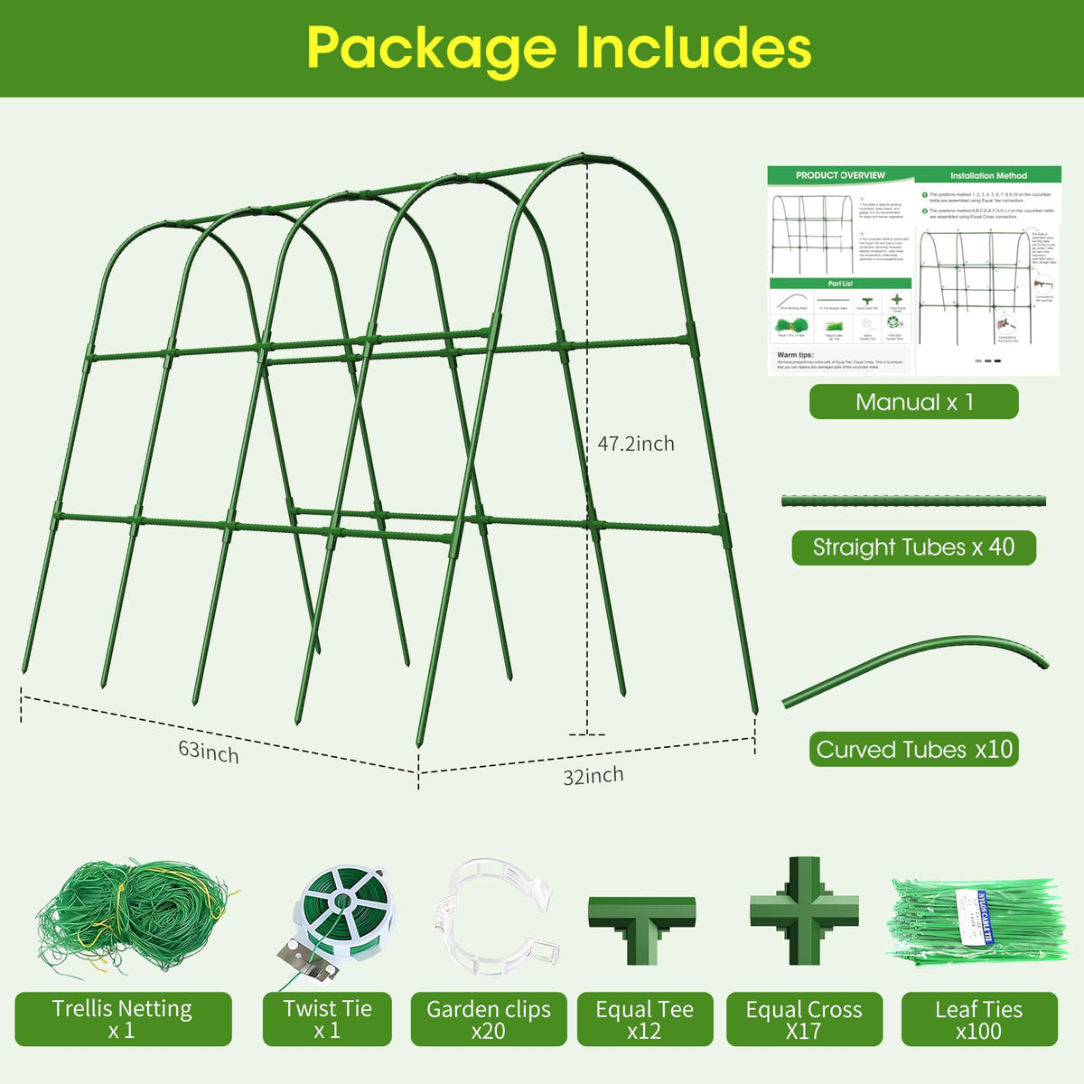MQHUAYU versatile plant support for vegetables and flowers all season