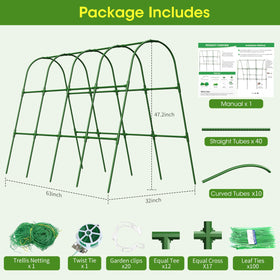 MQHUAYU versatile plant support for vegetables and flowers all season