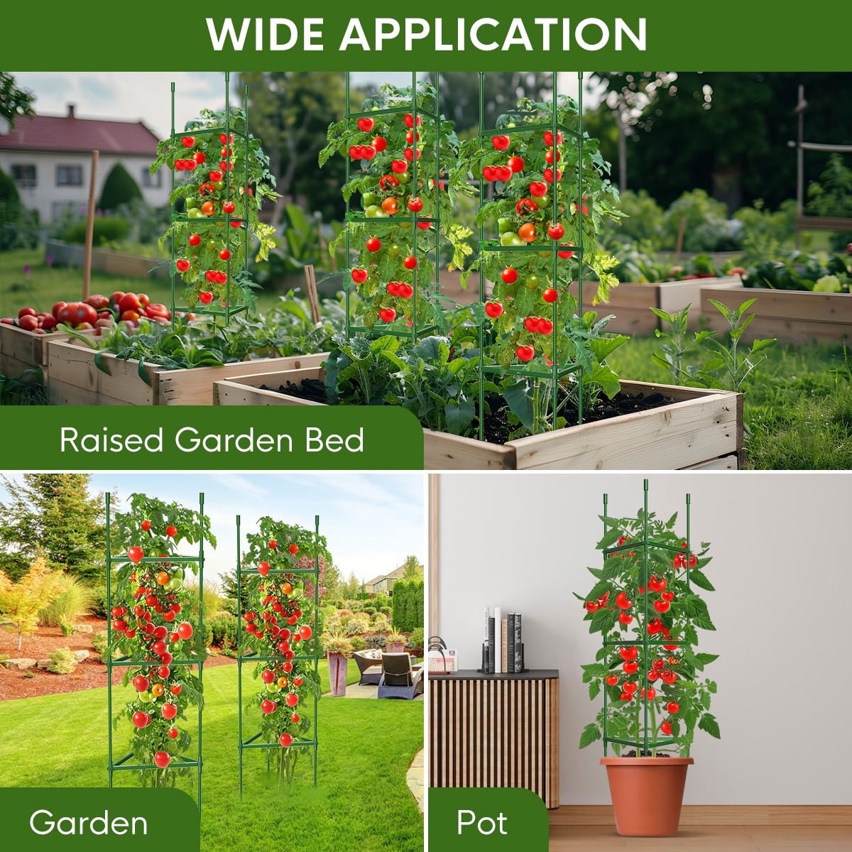 MQJIAZHI hexagon configuration helps pepper and cucumber vines spread upward