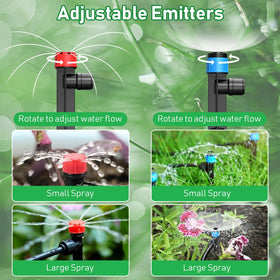 MQJIAZHI adjustable irrigation ejectors offering microdroplet, spray, and watering modes
