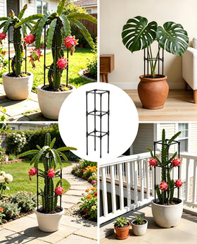 MQJIAZHI compact indoor trellis for potted plants in small spaces.