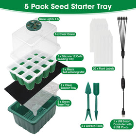 MQJIAZHI compact seed starter setup fits on windowsills and balconies.