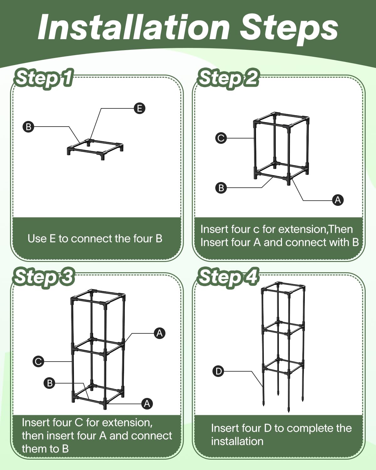 MQJIAZHI sturdy frame trellis provides stable support in wind.