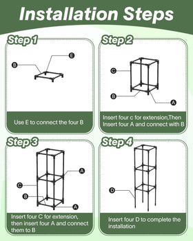 MQJIAZHI sturdy frame trellis provides stable support in wind.