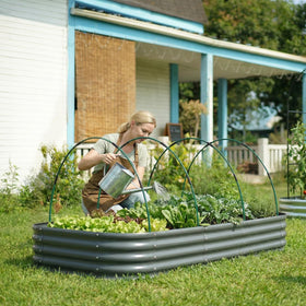 MQJIAZHI DIY plant stake system improves flexibility for beds and tunnels.