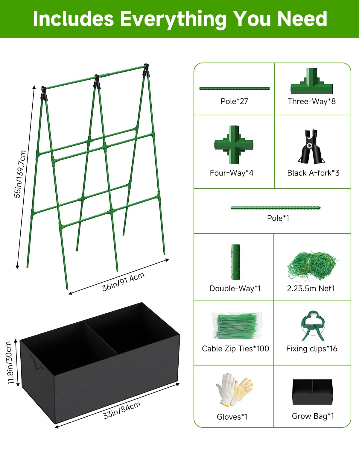 MQJIAZHI garden netting provides sturdy support for fruiting plants.