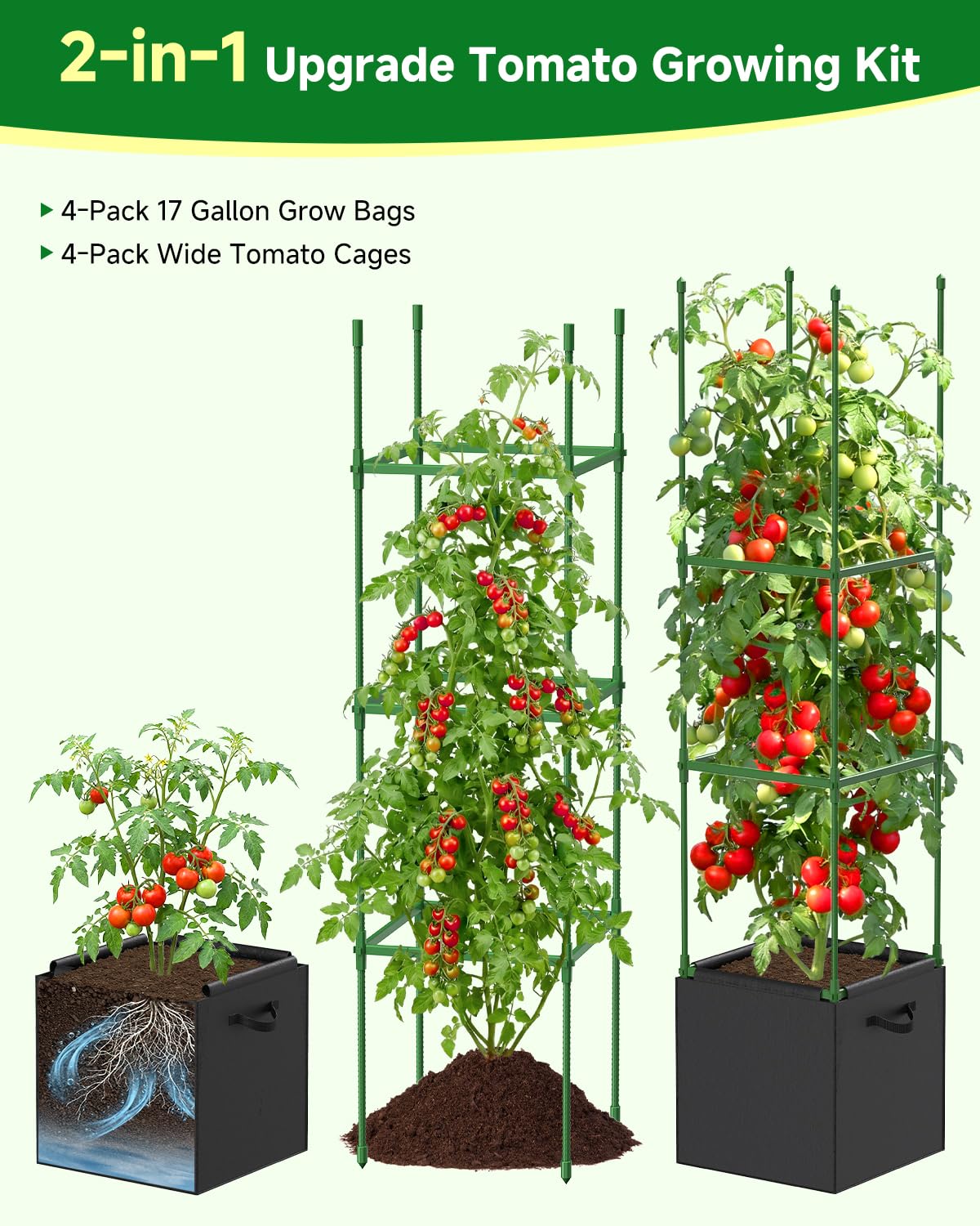 MQJIAZHI indoor-outdoor garden setup ready for balconies and patios.