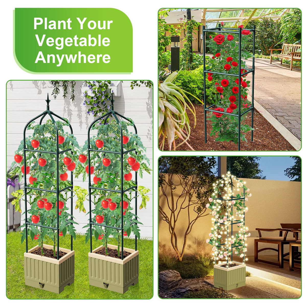 MQJIAZHI indoor-outdoor use supports year-round garden projects