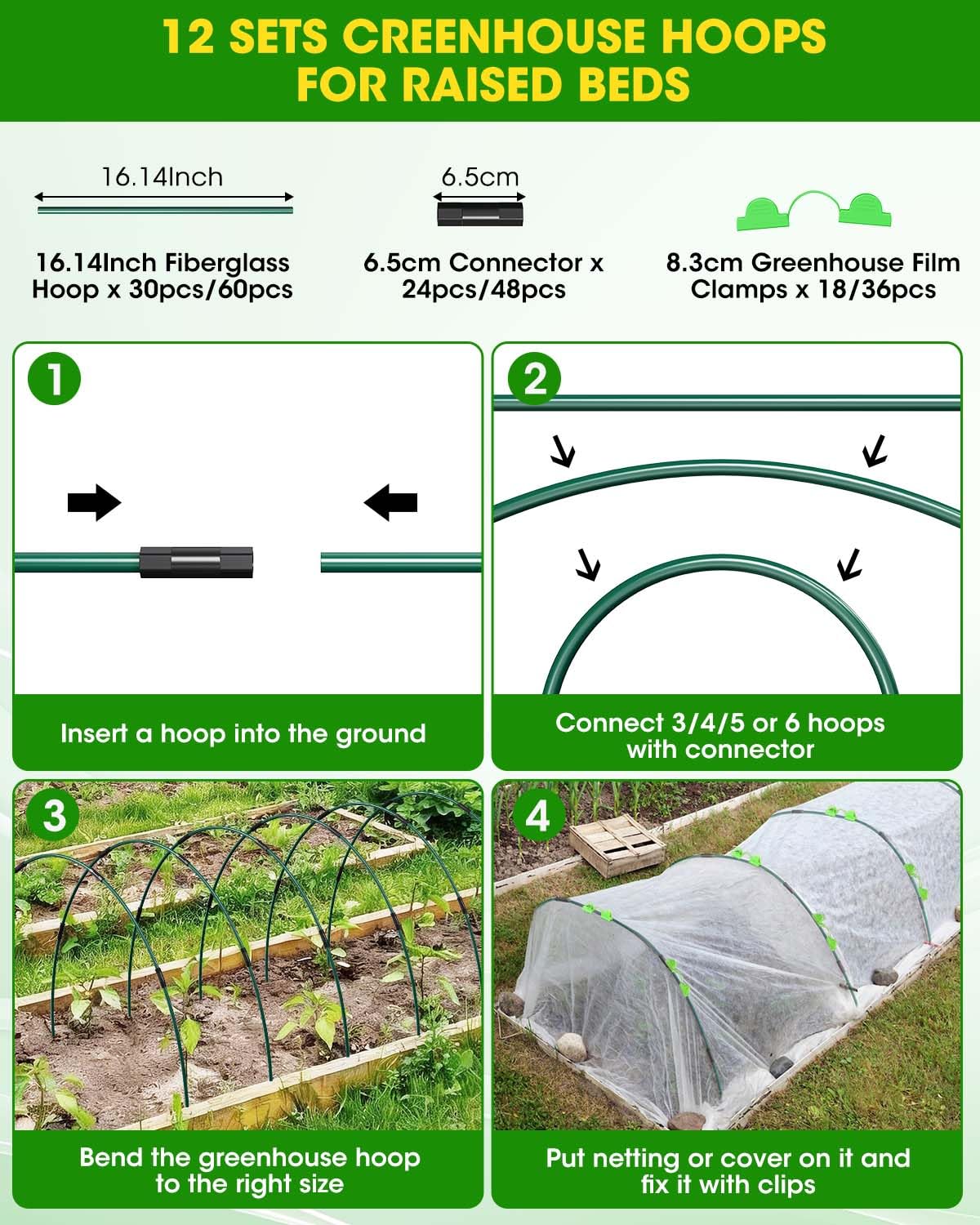 MQJIAZHI netting and shade cloth compatibility for flexible gardening protection.
