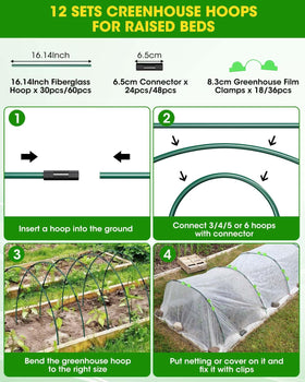 MQJIAZHI netting and shade cloth compatibility for flexible gardening protection.