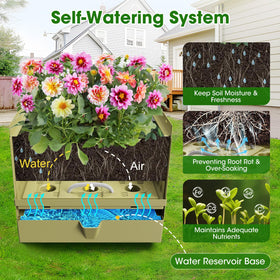 MQJIAZHI self-watering reservoir helps keep soil moist between waterings