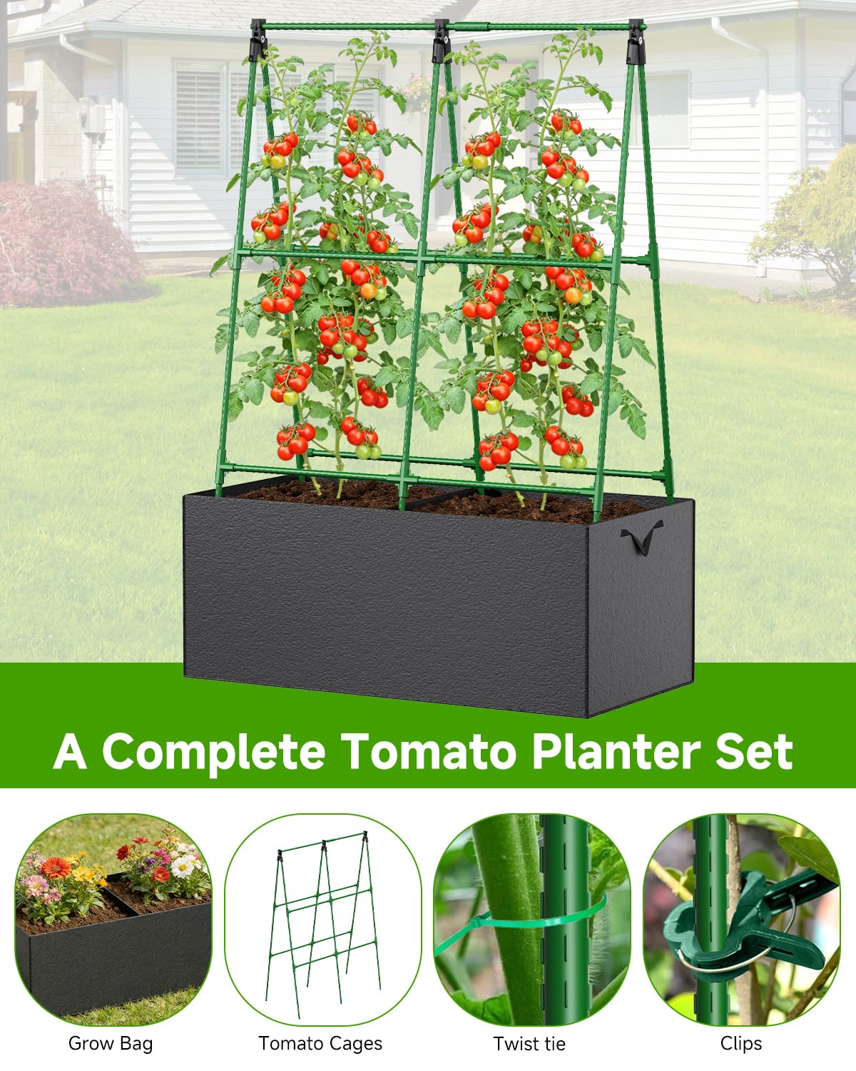 MQJIAZHI space-saving balcony garden setup is perfect for patios.