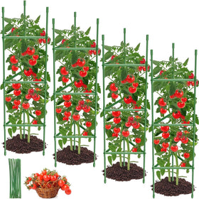 MQJIAZHI tomato cage with adjustable height supports tall plant growth