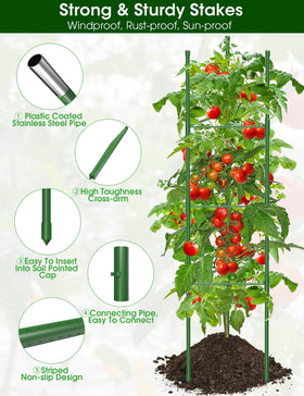 MQJIAZHI height-adjustable design adapts from 40 to 130 cm for different growth stages.