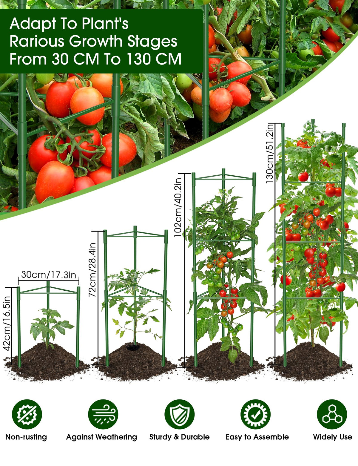 MQJIAZHI tool-free assembly shows quick setup for hassle-free garden projects.