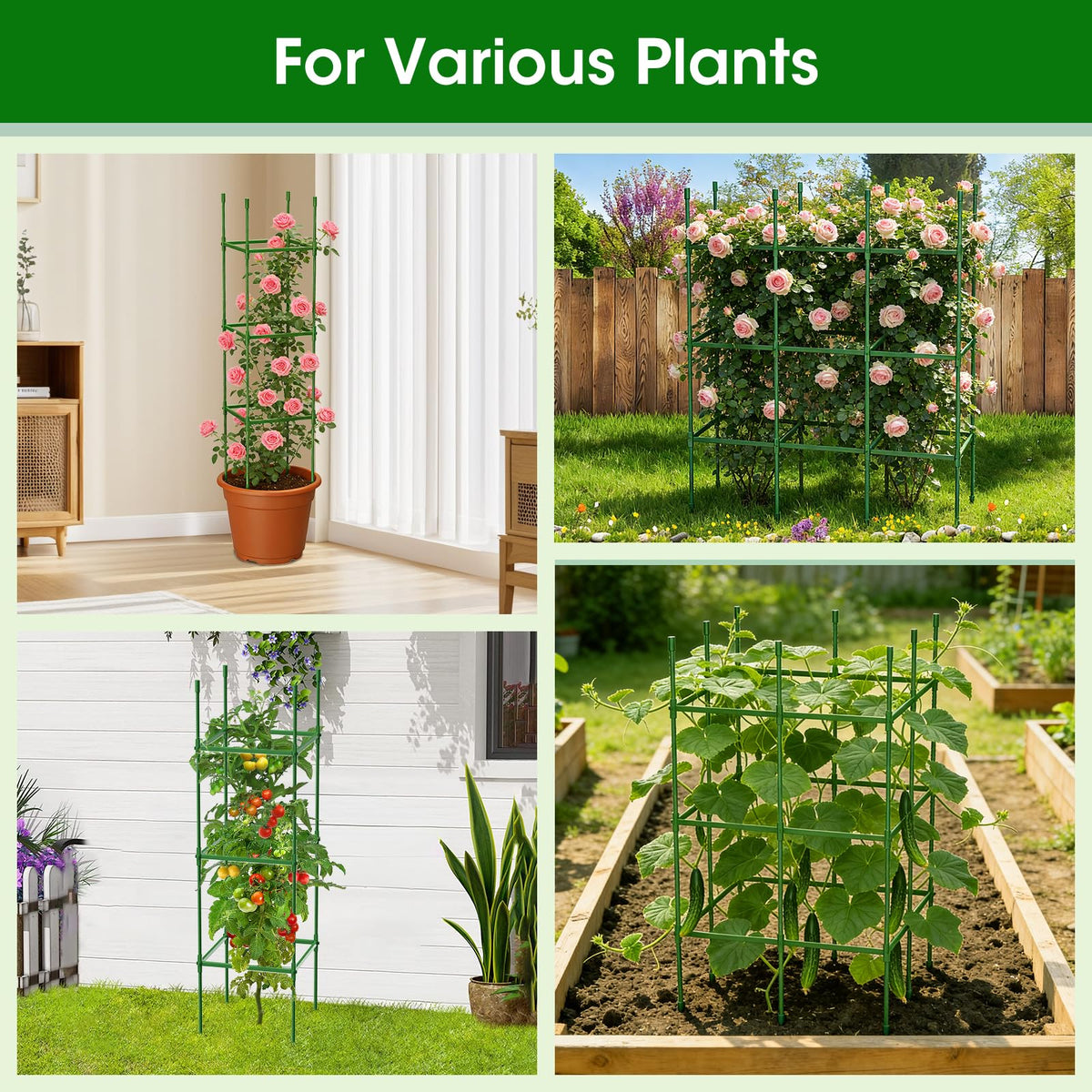 MQJIAZHI tool-free setup makes garden upgrades quick and easy.